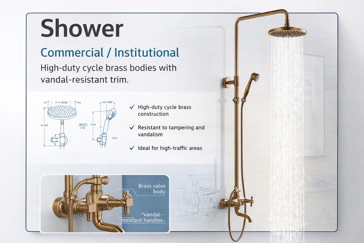 Commercial Shower System